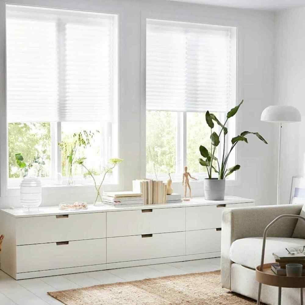 2 Pack Blackout Plated Blind, color white